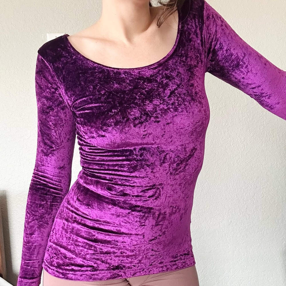 Vintage Calvin Klein 90s velvet top